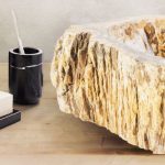 Waskom Fossiel Hout 30-35x15cm - Afbeelding 4