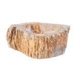 Waskom Fossiel Hout 30-35x15cm